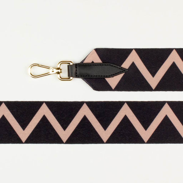 Bag Strap, Pink Zig Zag