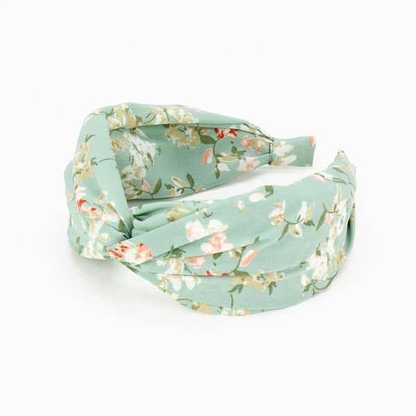 Floral Headband, Green