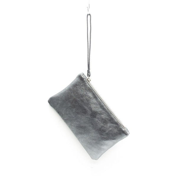 Metallic Leather Pouch