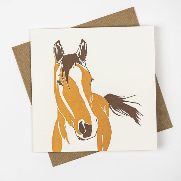 Penguin Ink Horse Card